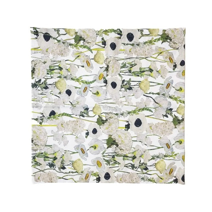 Cream Floral Garden 20.5" Napkin Set of Four