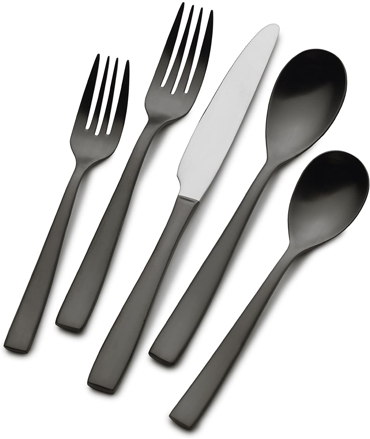 Delano Gunmetal 20 pc Flatware Set Timeless Table