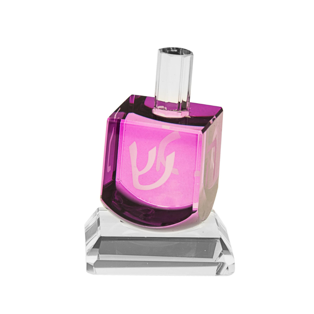 Crystal Dreidel Purple