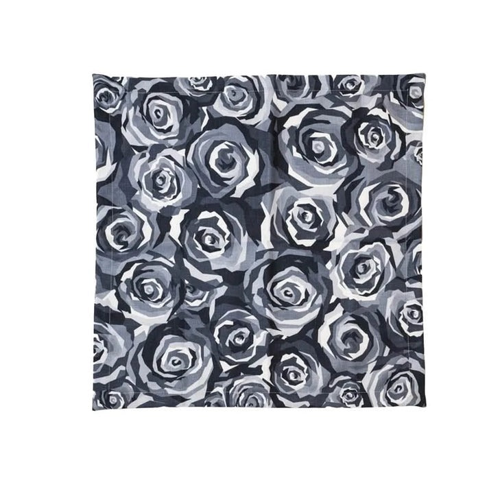 Greyscale Roses 20.5" Napkin Set of Four