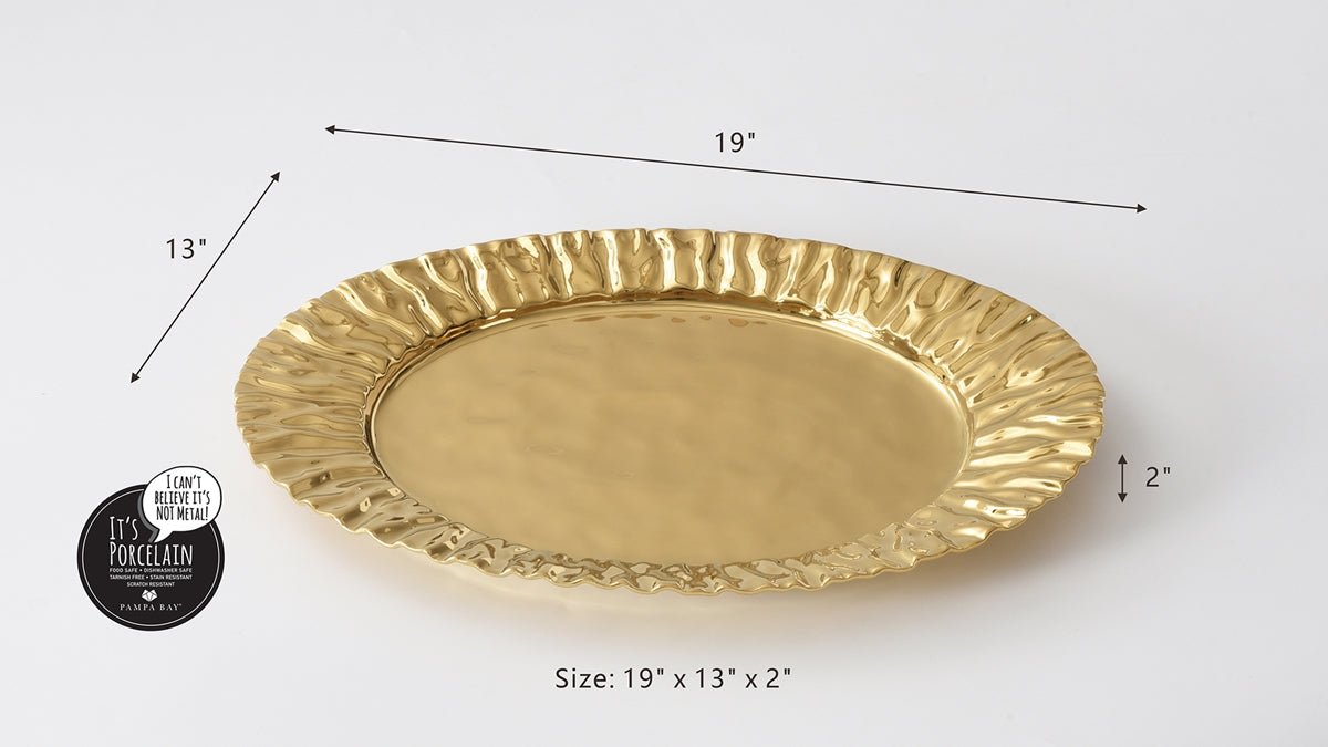 Mascali D'oro Gold Large Platter