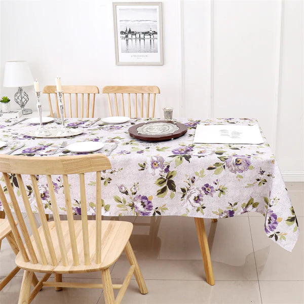 TC1502 Purple Floral Tablecloth