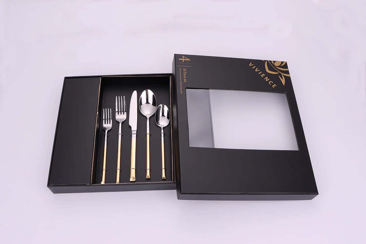 Simplicite Two Tone 20 Piece Flatware