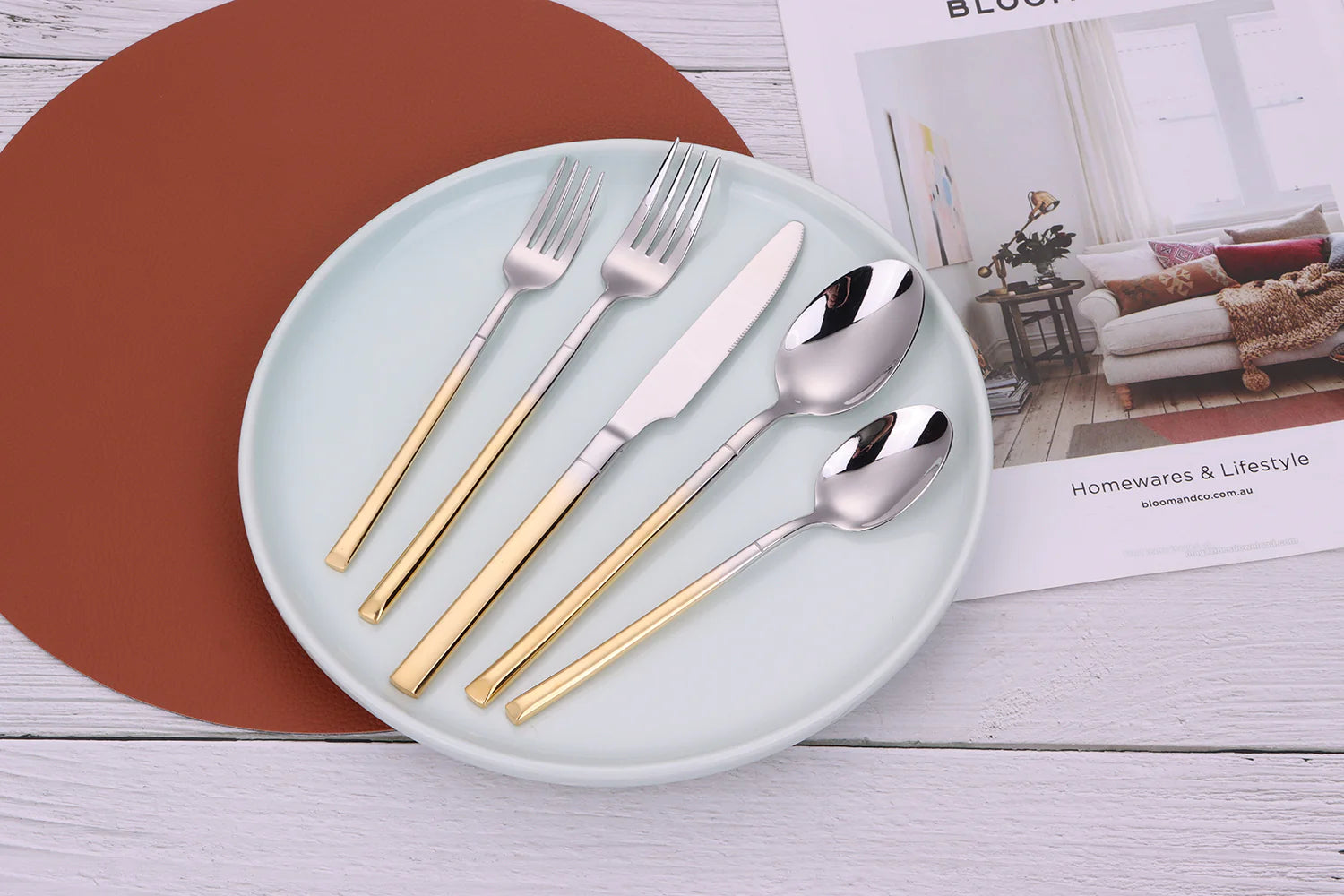 Simplicite Two Tone 20 Piece Flatware