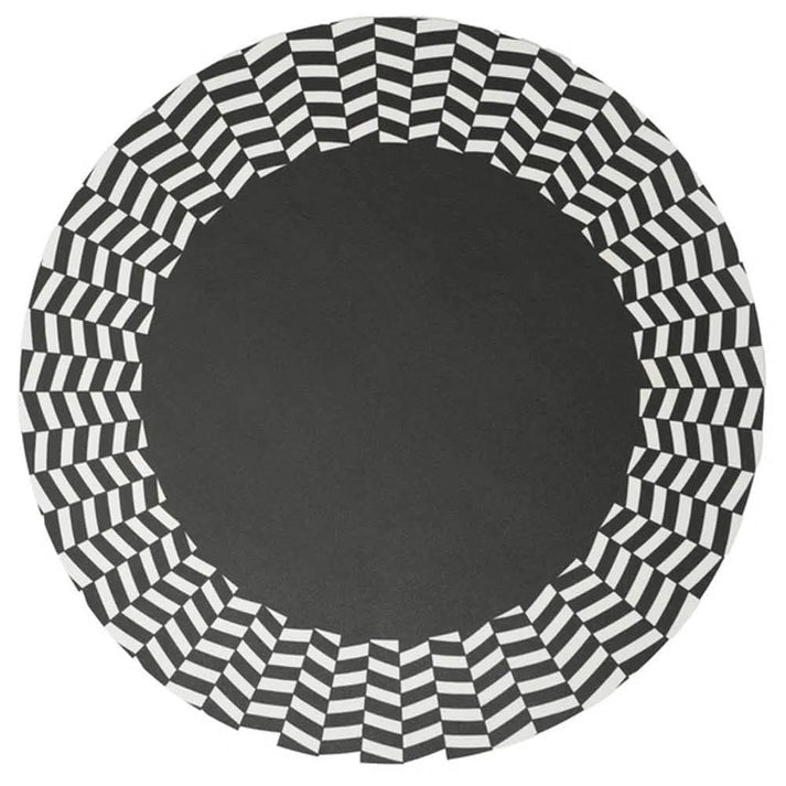 Black & White Chevron 15" Placemat Set of Four