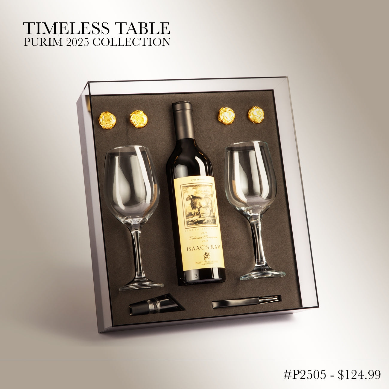 MM 2025 #05 Black & Clear Lucite Wine Set Box