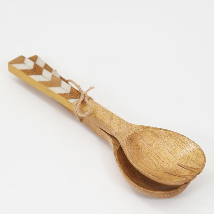 Wooden & Resin Salad Servers