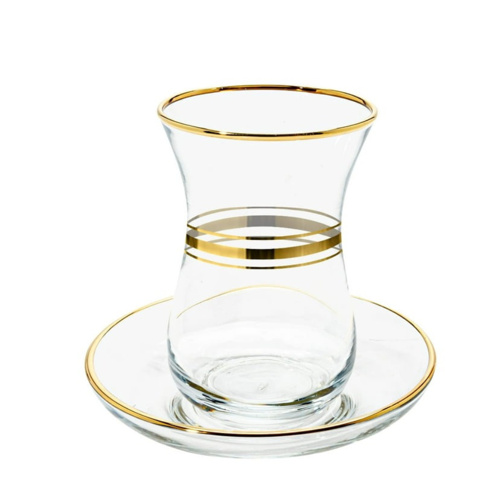 Lav Glass Seder Cups set of 6