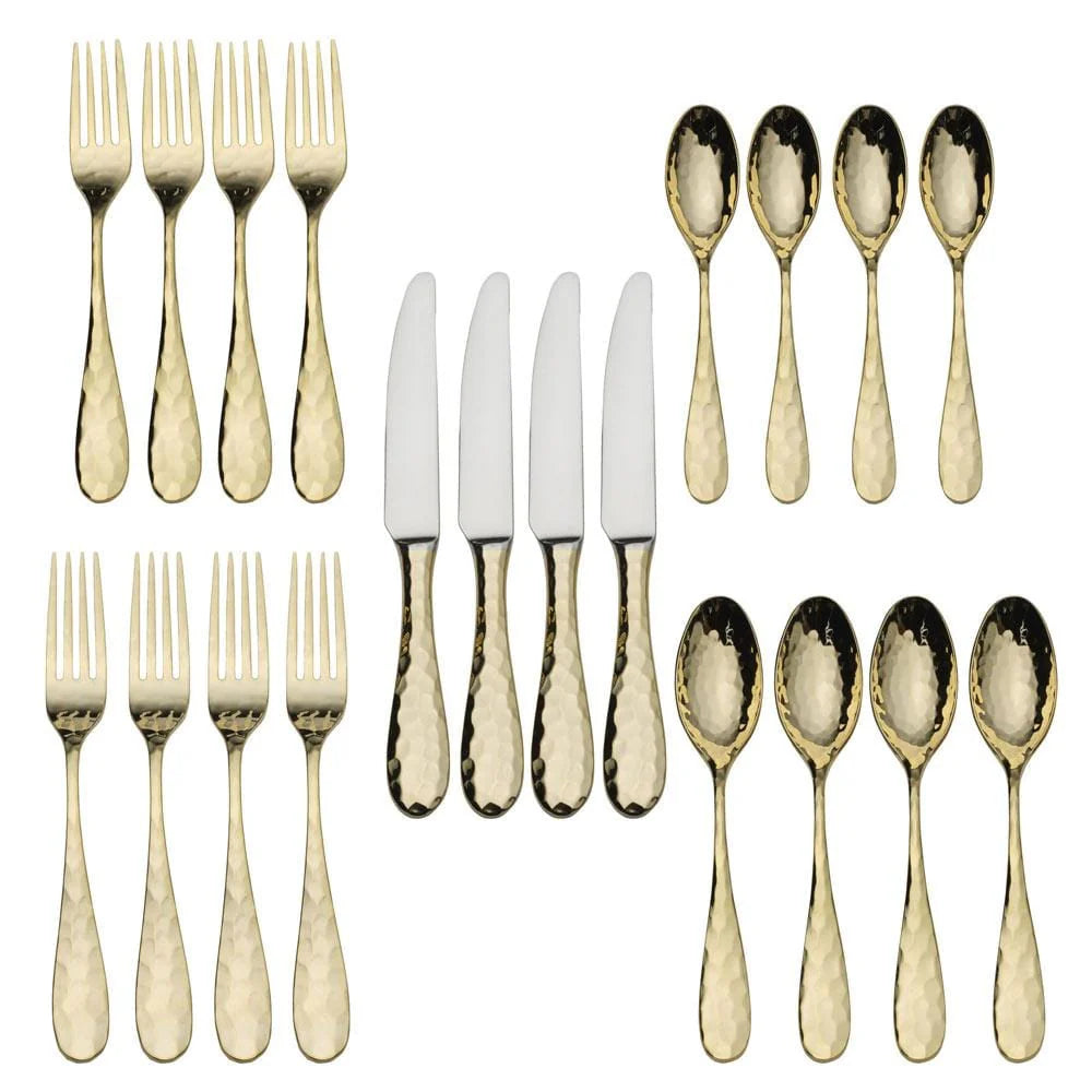 Lilah Gold 20pc Flatware